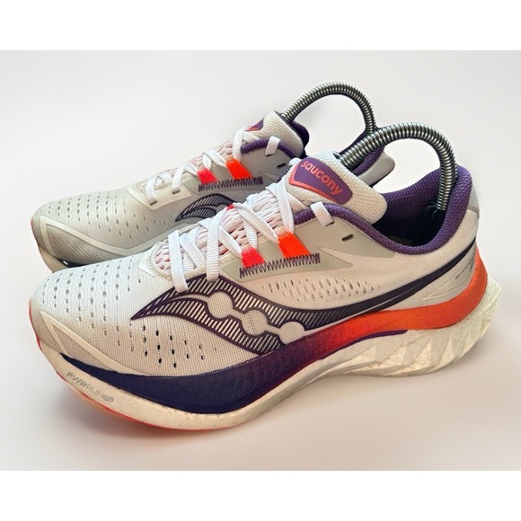 Saucony Shoes - Saucony Endorphin Speed 4 Women's 7.5 Running Shoes White Sneakers Excellent